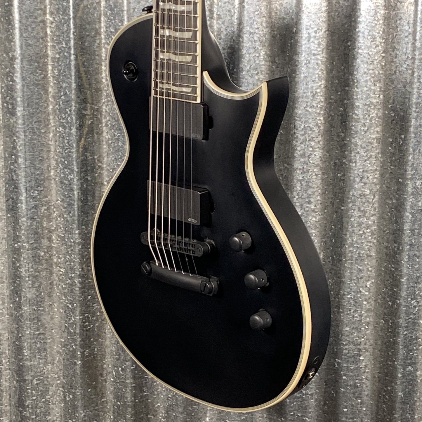 ESP LTD EC-407 7 String Black Satin Guitar EC407BLKS #0794 Used