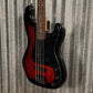 ESP LTD Surveyor 204DX Red Burst 4 String Bass #2036 Used