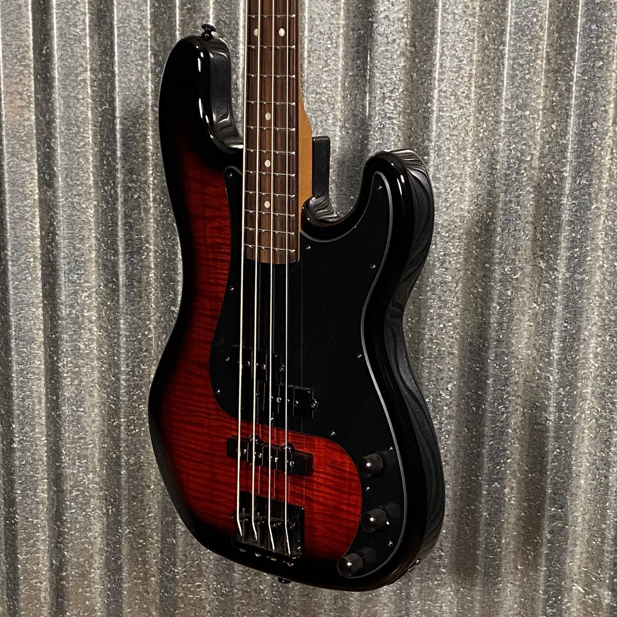 ESP LTD Surveyor 204DX Red Burst 4 String Bass #2036 Used