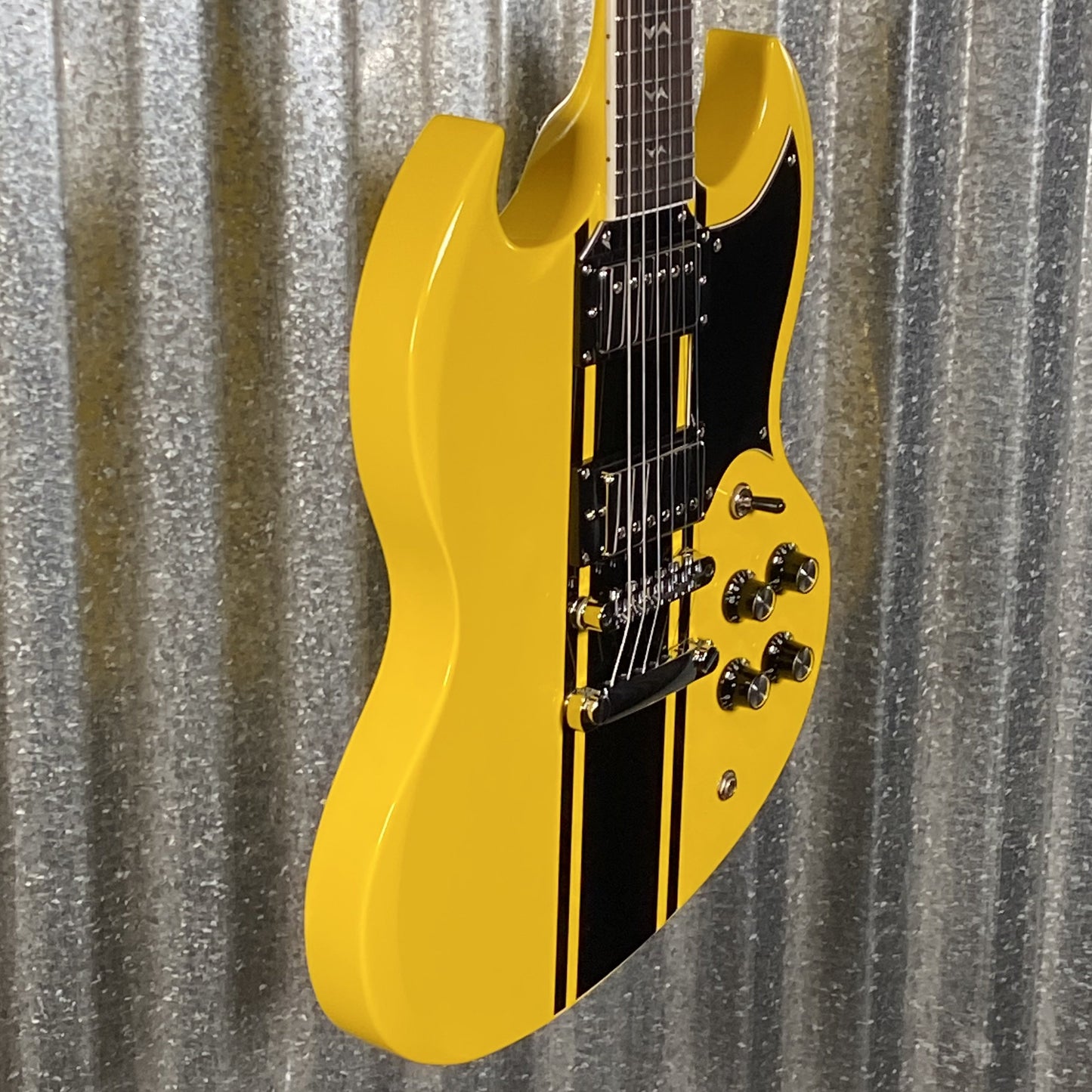 Westcreek Guitars Racer SG Offset Style Bumble-B Yellow #0003 Used