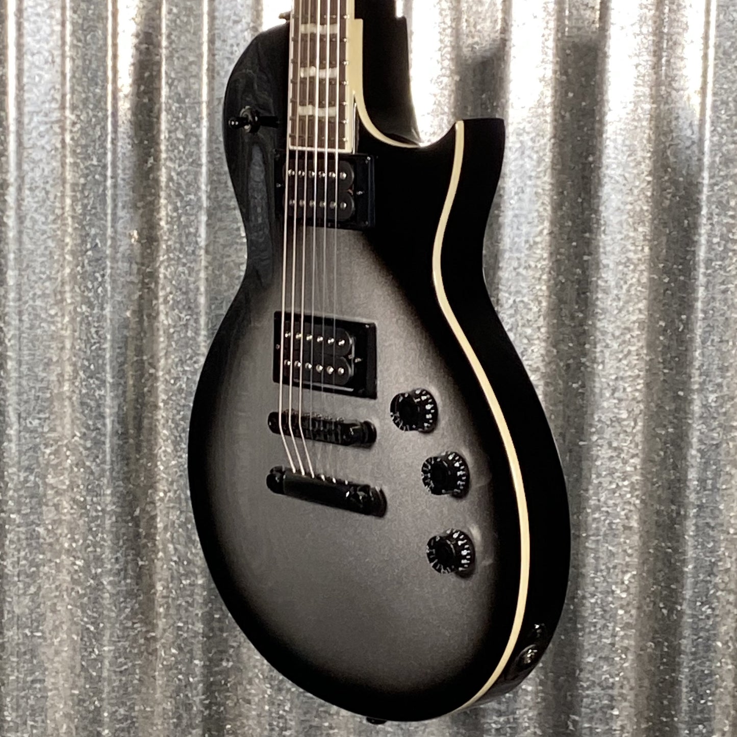 ESP LTD EC-256 Silver Sunburst Teardrop Guitar EC256SSB #1070 Used