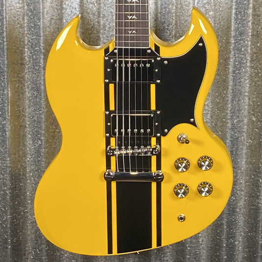Westcreek Guitars Racer SG Offset Style Bumble-B Yellow #0024 Used