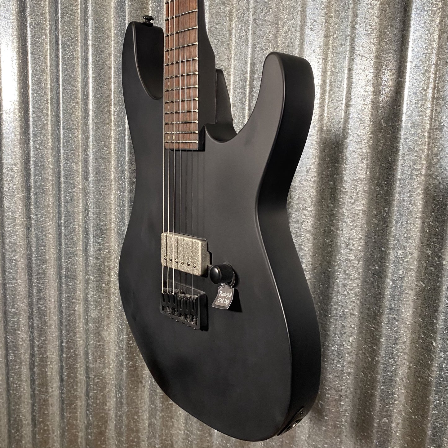 ESP LTD M-201HT Hard Tail Black Satin Guitar M201HTBLKS #7202 Used