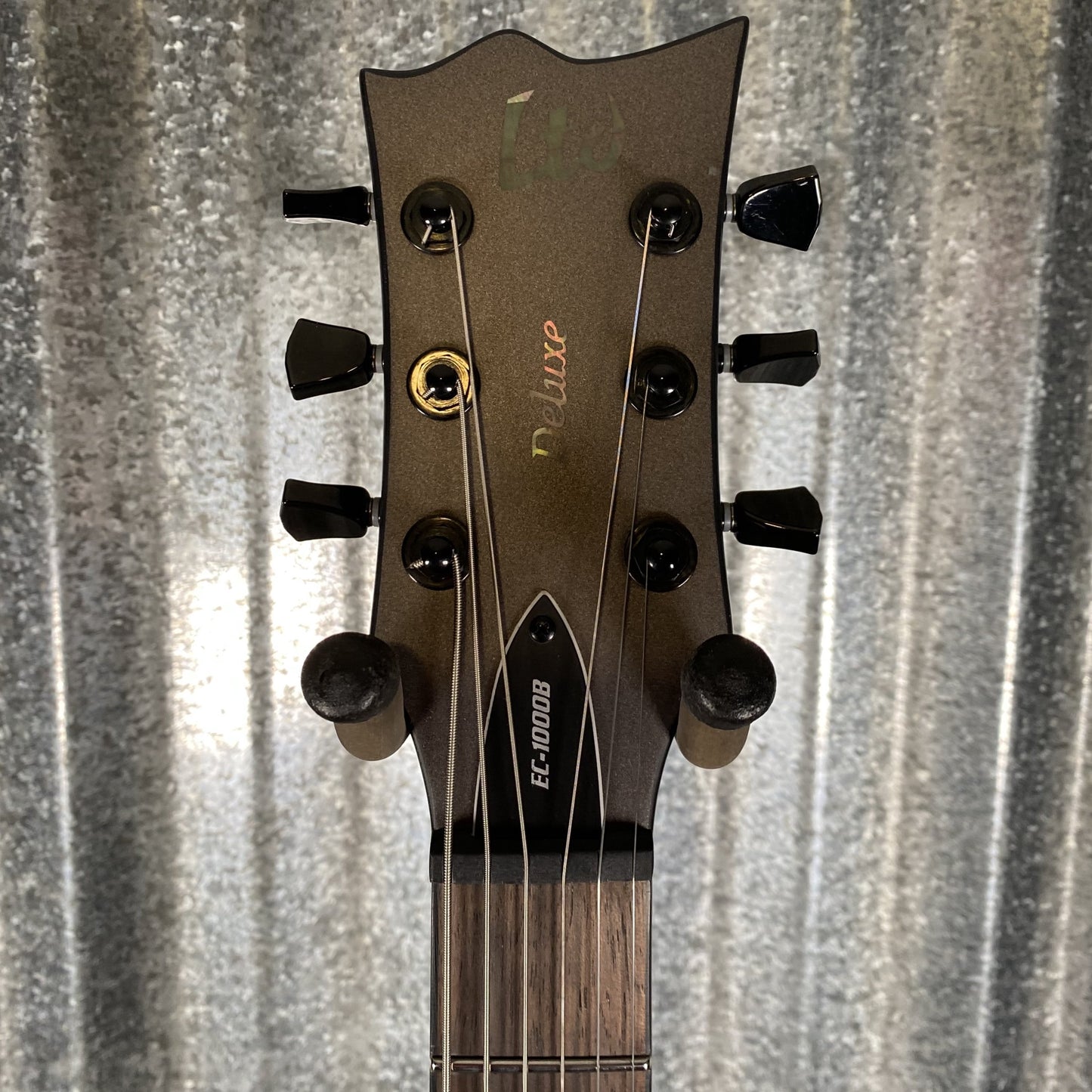 ESP LTD EC-1000 Baritone Charcoal Metallic Satin Guitar EC1000BCHMS #1176 Used