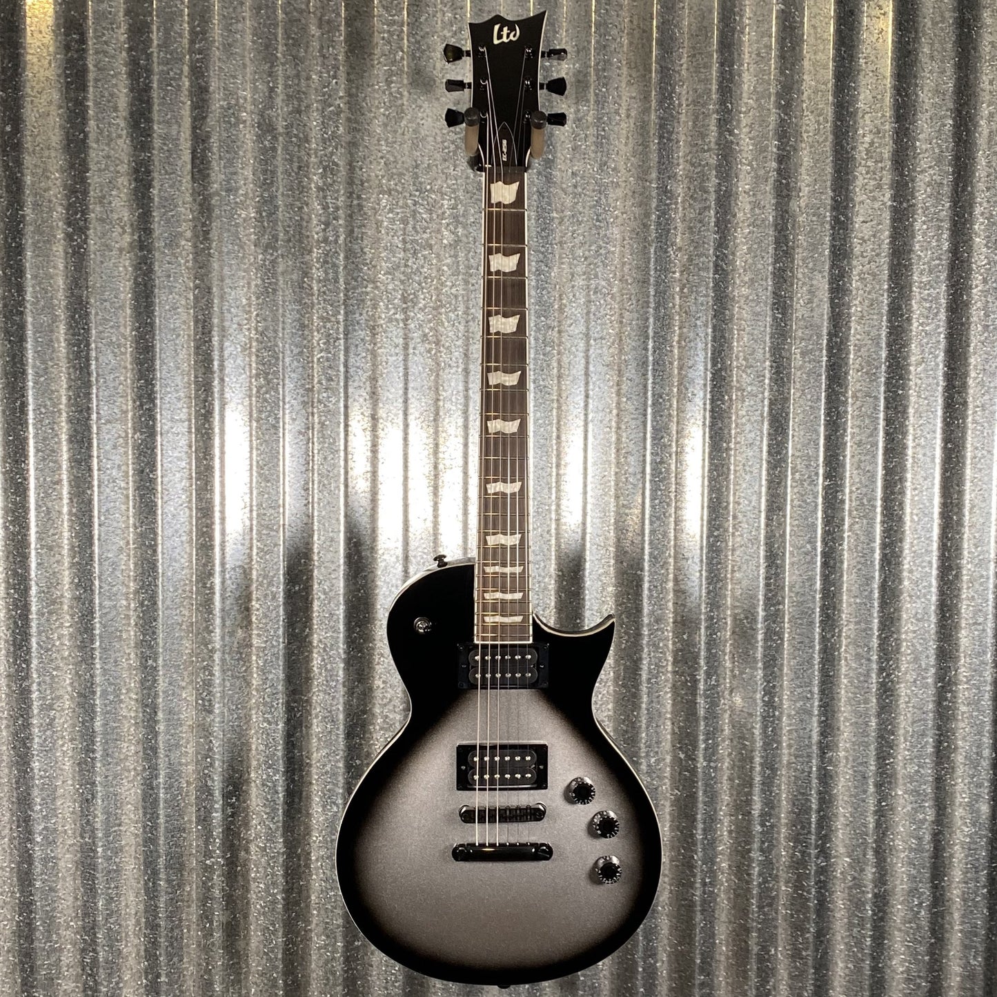 ESP LTD EC-256 Silver Sunburst Teardrop Guitar EC256SSB #1070 Used