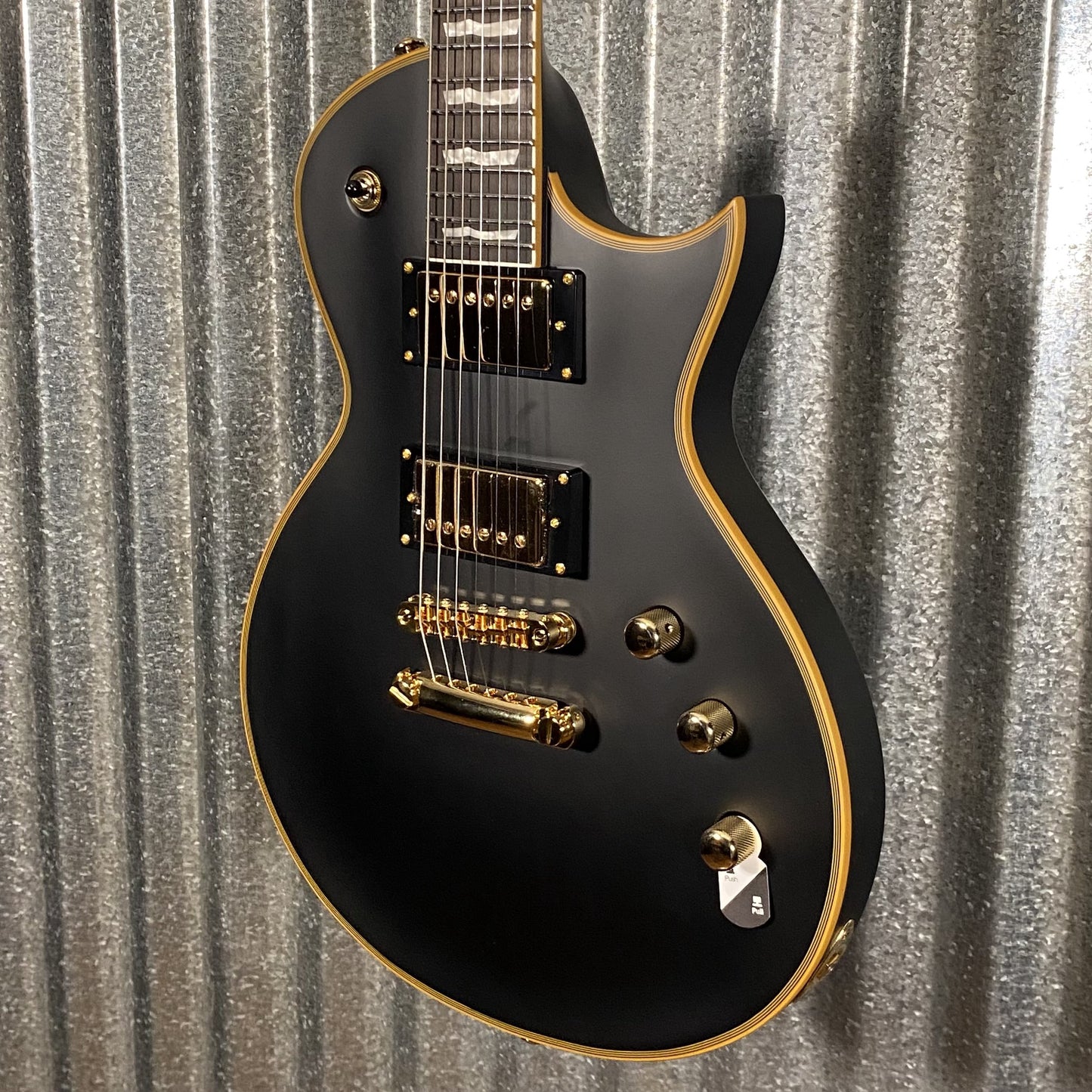 ESP LTD EC-1000 Vintage Black Seymour Duncan Guitar & Case #0092 Used