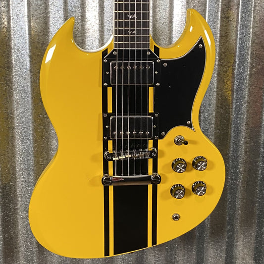 Westcreek Guitars Racer SG Offset Style Bumble-B Yellow #0044 Used