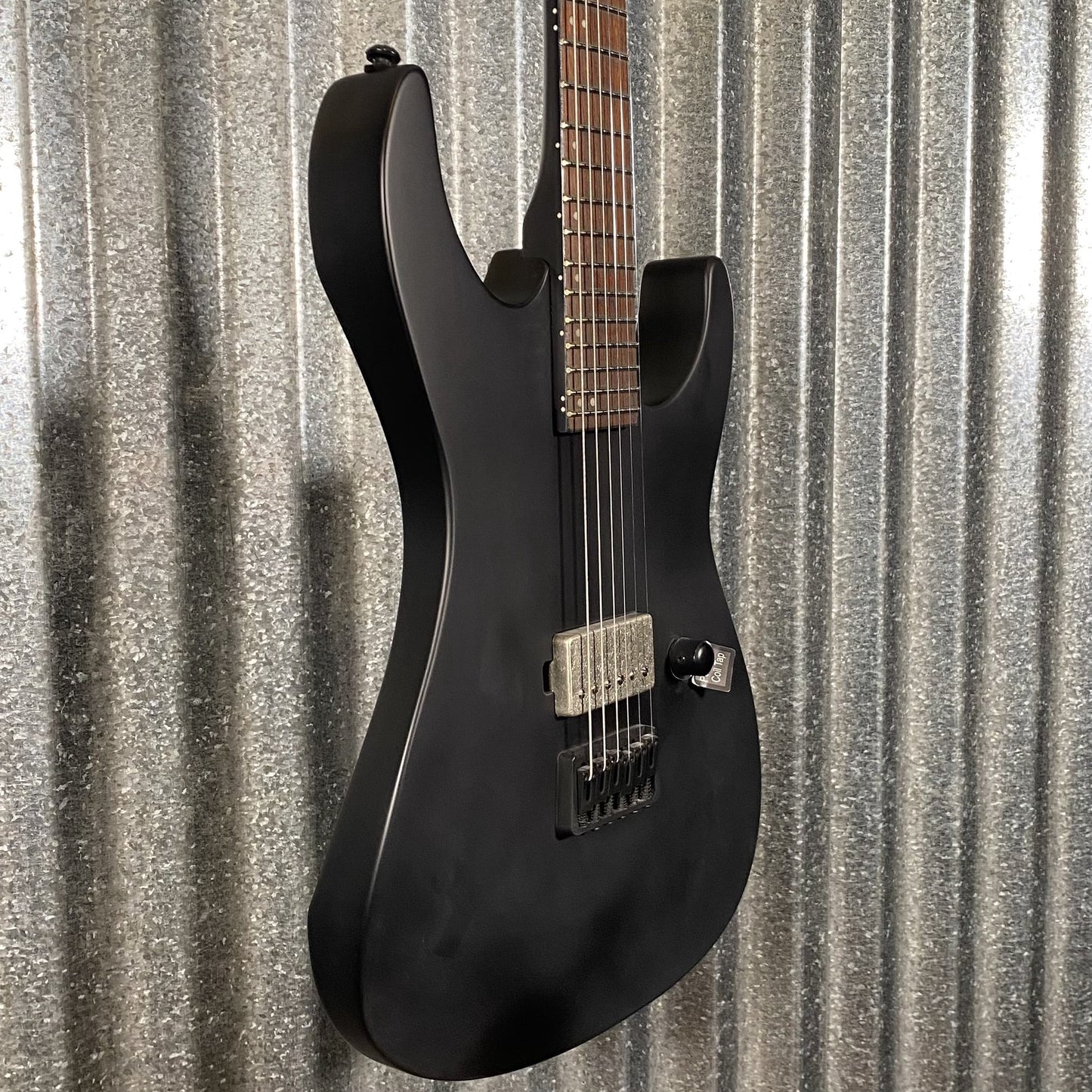 ESP LTD M-201HT Hard Tail Black Satin Guitar M201HTBLKS #7202 Used