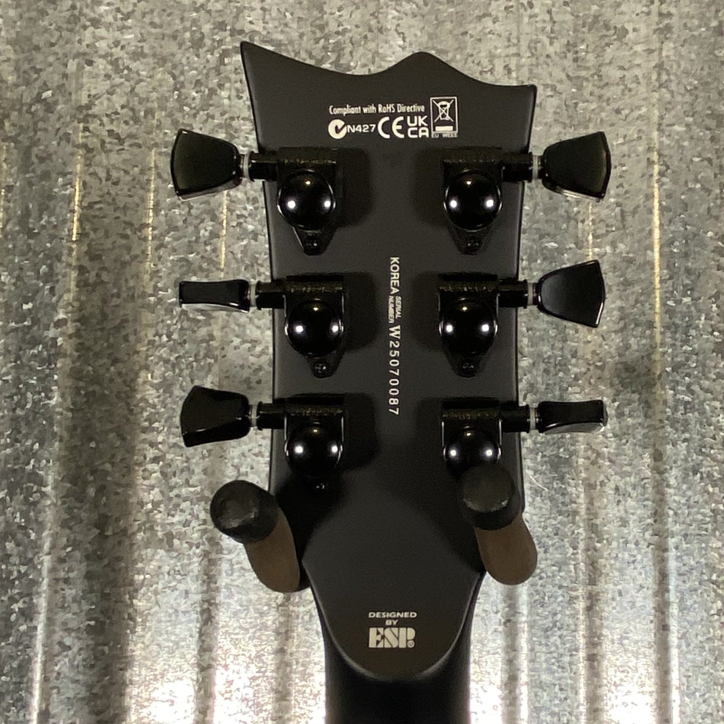ESP LTD EC-1000 FR Floyd Rose Black Satin EMG Guitar EC1000FRBLKS #0087 Used