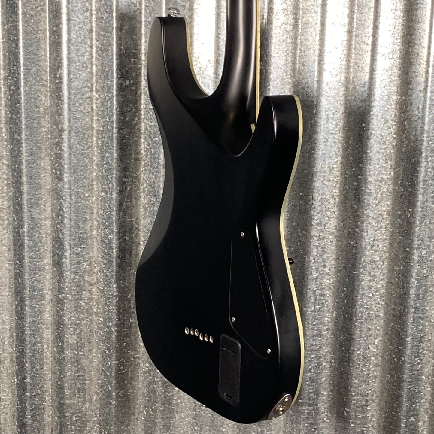Schecter Damien Platinum 6 Flat Black Left Hand Guitar #3563 Used