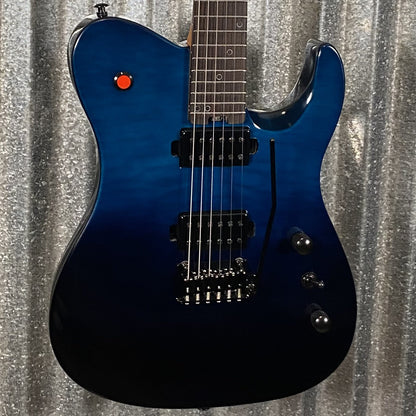 Westcreek Guitars Helyx T Style Dual Humbucker Ocean Vortex Guitar #0082