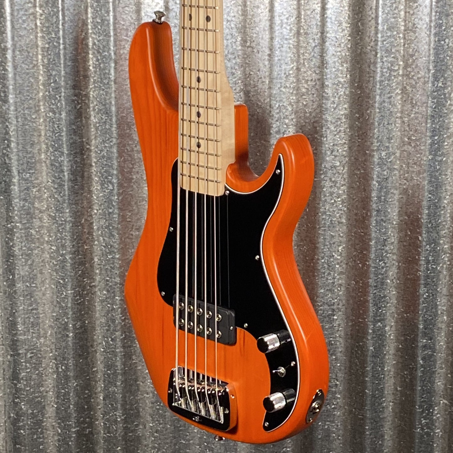 G&L USA Kiloton 5 Clear Orange Frost 5 String Bass & Case #2135 Used