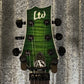 ESP LTD Alex Skolnick AS-1 Lime Burst Guitar & Case #0787 Used