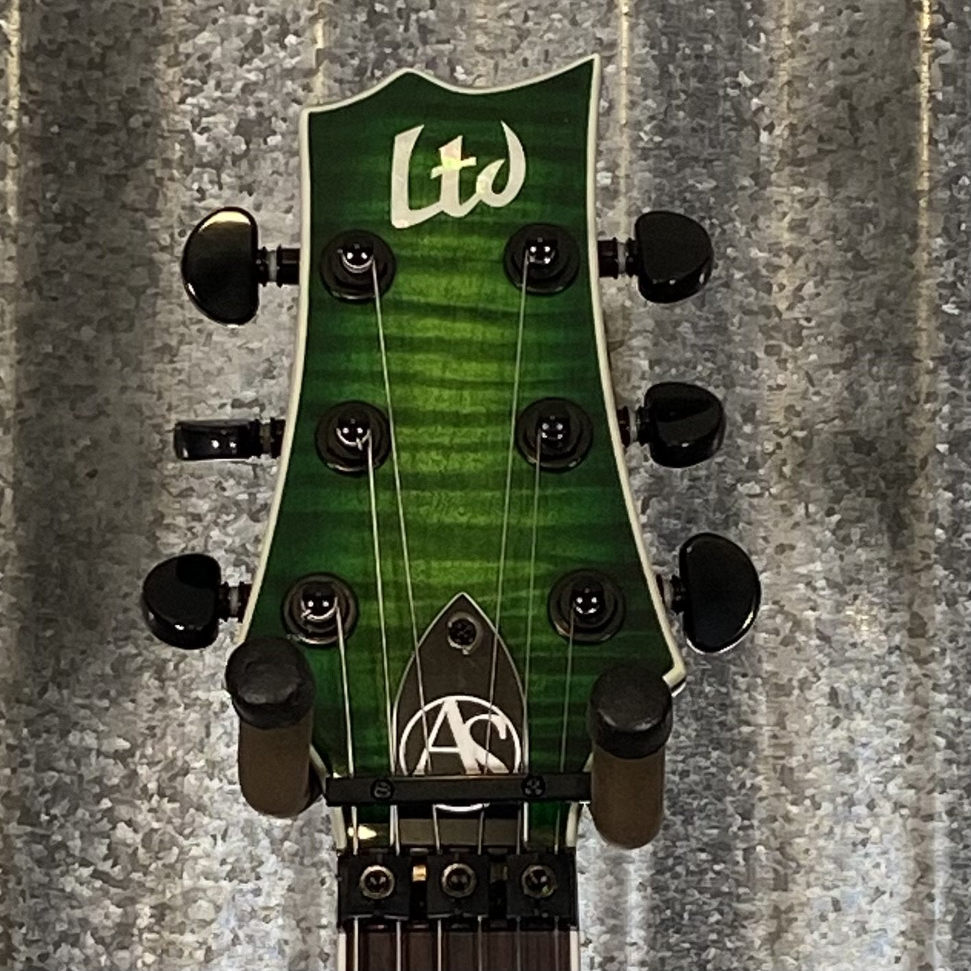 ESP LTD Alex Skolnick AS-1 Lime Burst Guitar & Case #0787 Used