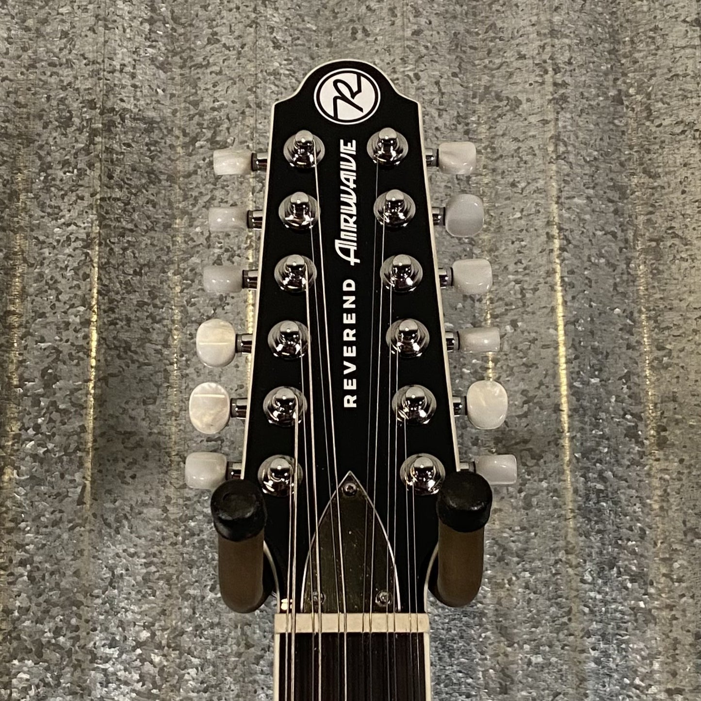 Reverend Airwave 12 String Black Sparkle Semi Hollow Guitar #71265