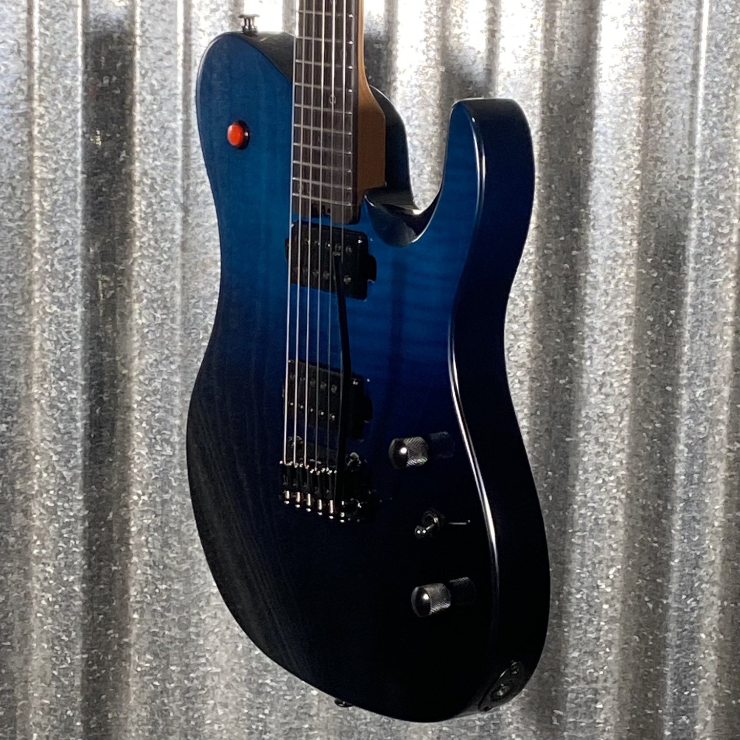 Westcreek Guitars Helyx T Style Dual Humbucker Ocean Vortex Blue Guitar #0019 Used