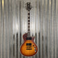 ESP LTD EC-1000T CMT Flame Top Tobacco Sunburst Satin Guitar #0156  Used