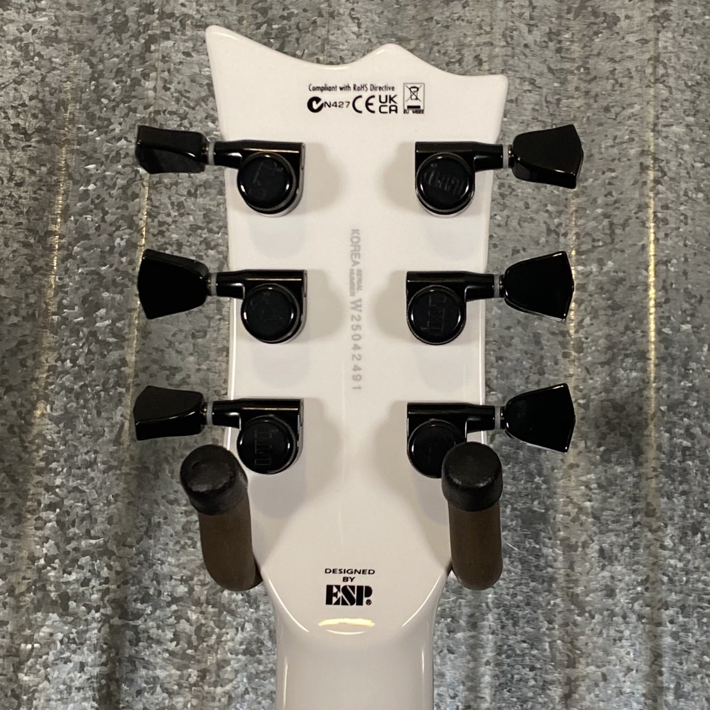 ESP LTD Iron Cross Jame Hetfield Snow White Guitar & Case IRONCROSSSW #2491 Used