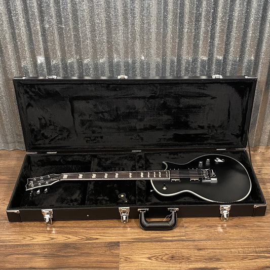 ESP LTD EC-1000 ET Evertune Bold Binding Black Guitar & Case #0054 Used