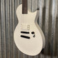 ESP LTD EC Arctic Metal Snow White Satin Guitar & Case #0589 Used