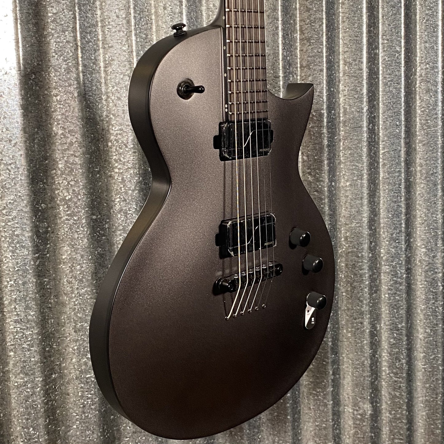 ESP LTD EC-1000B Baritone Charcoal Metallic Satin Guitar #0493 Used