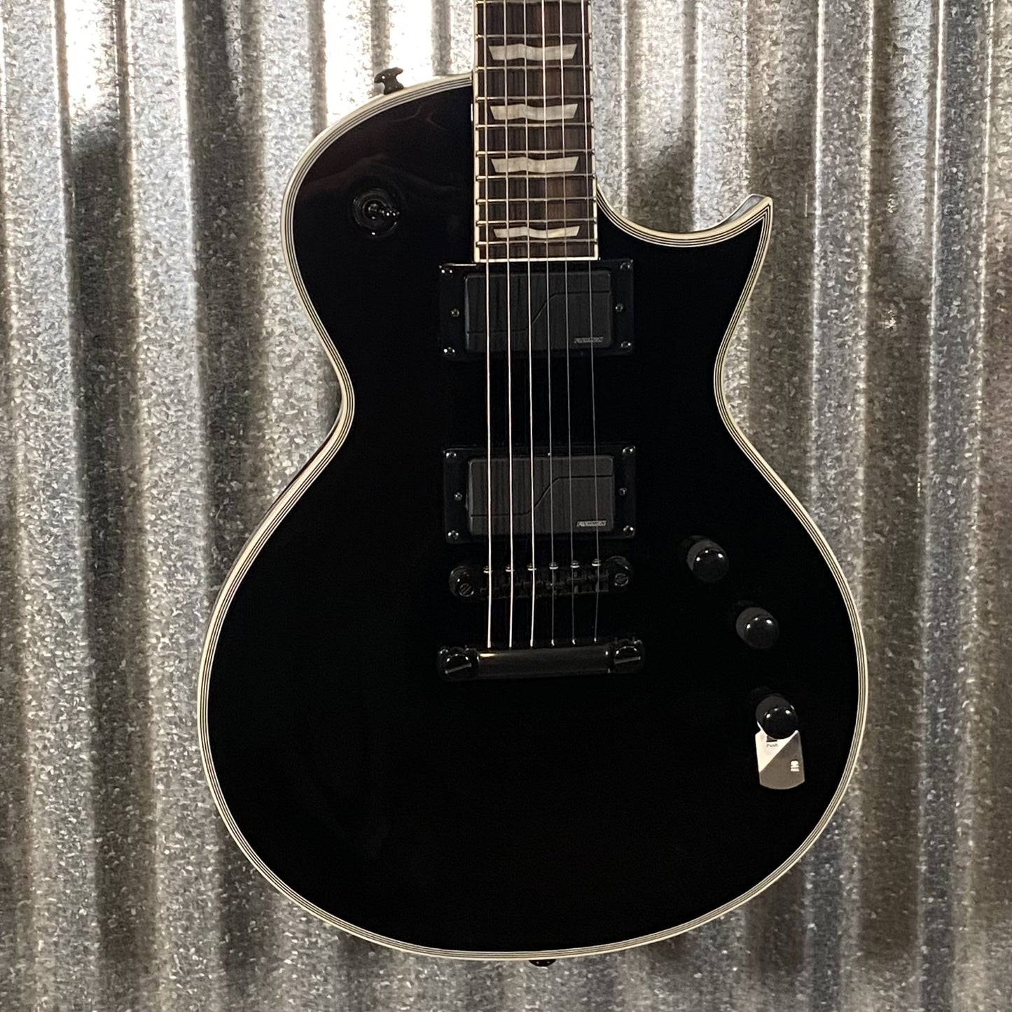 ESP LTD EC-1000S Gloss Black Fluence Guitar & Case #0581 Used