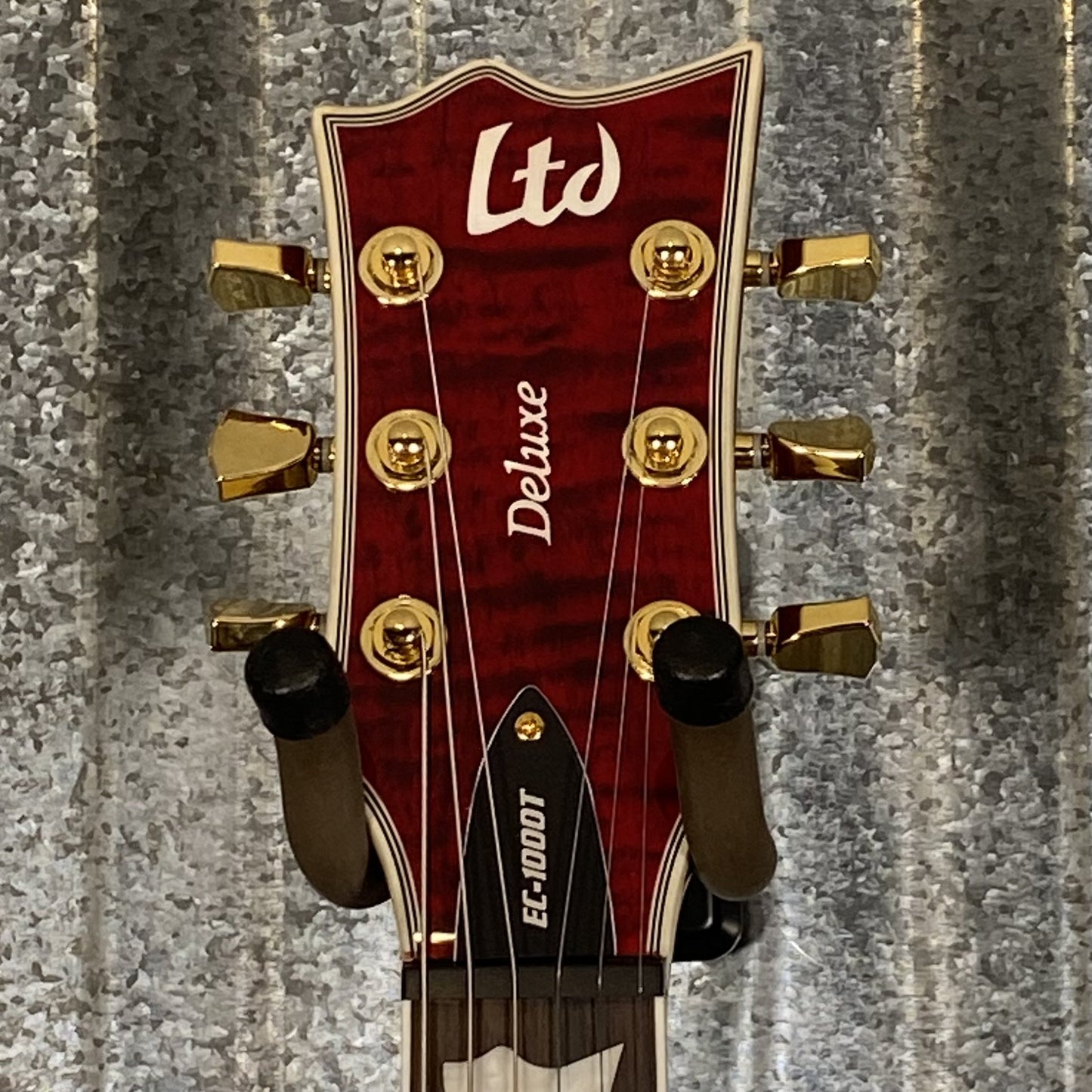 ESP LTD EC-1000T CMT See Thru Black Cherry Guitar #1172 Used