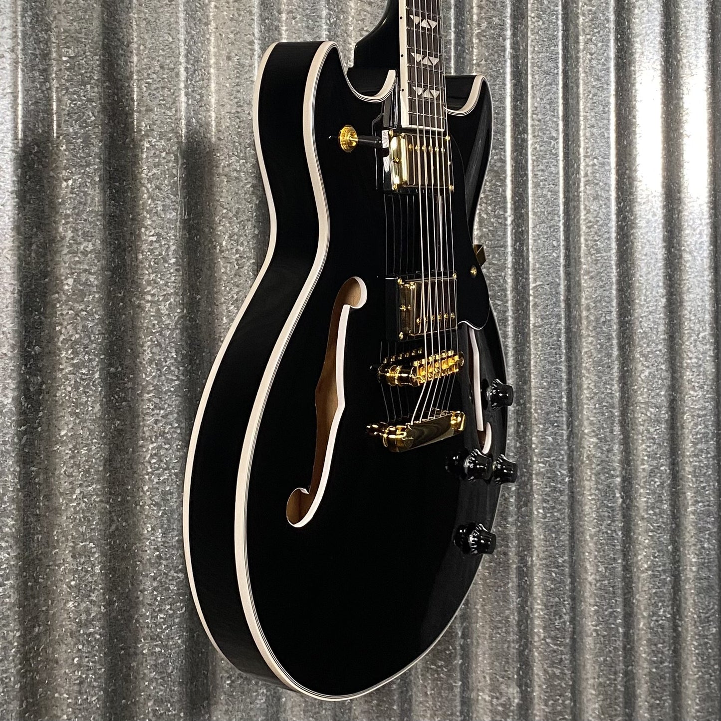 Westcreek Guitars 333 Semi Hollow Body Double Cutaway Black #0004 Used