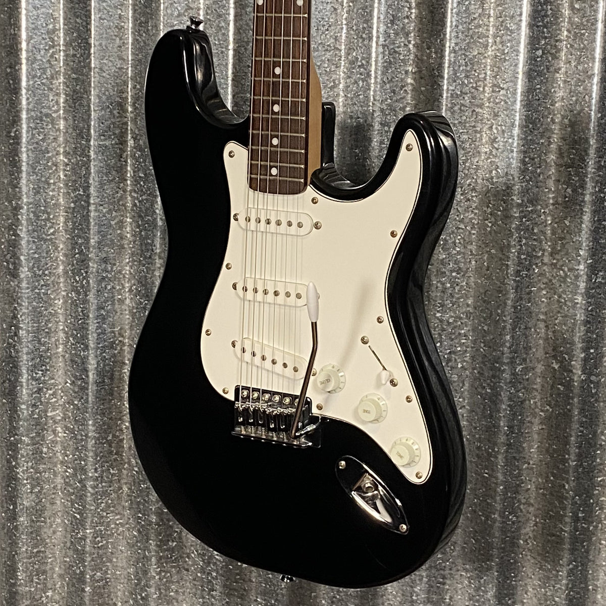 Jay Turser JT-100 S Style Black Electric Guitar #0000 Used