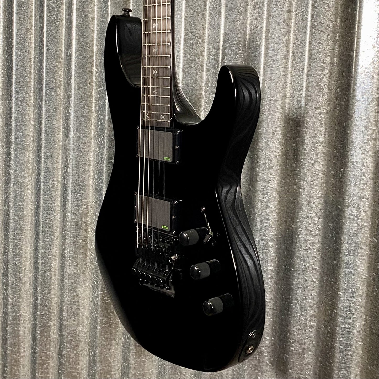 ESP LTD KH-602 Kirk Hammett EMG Black Guitar & Case LKH602 #0557 Used