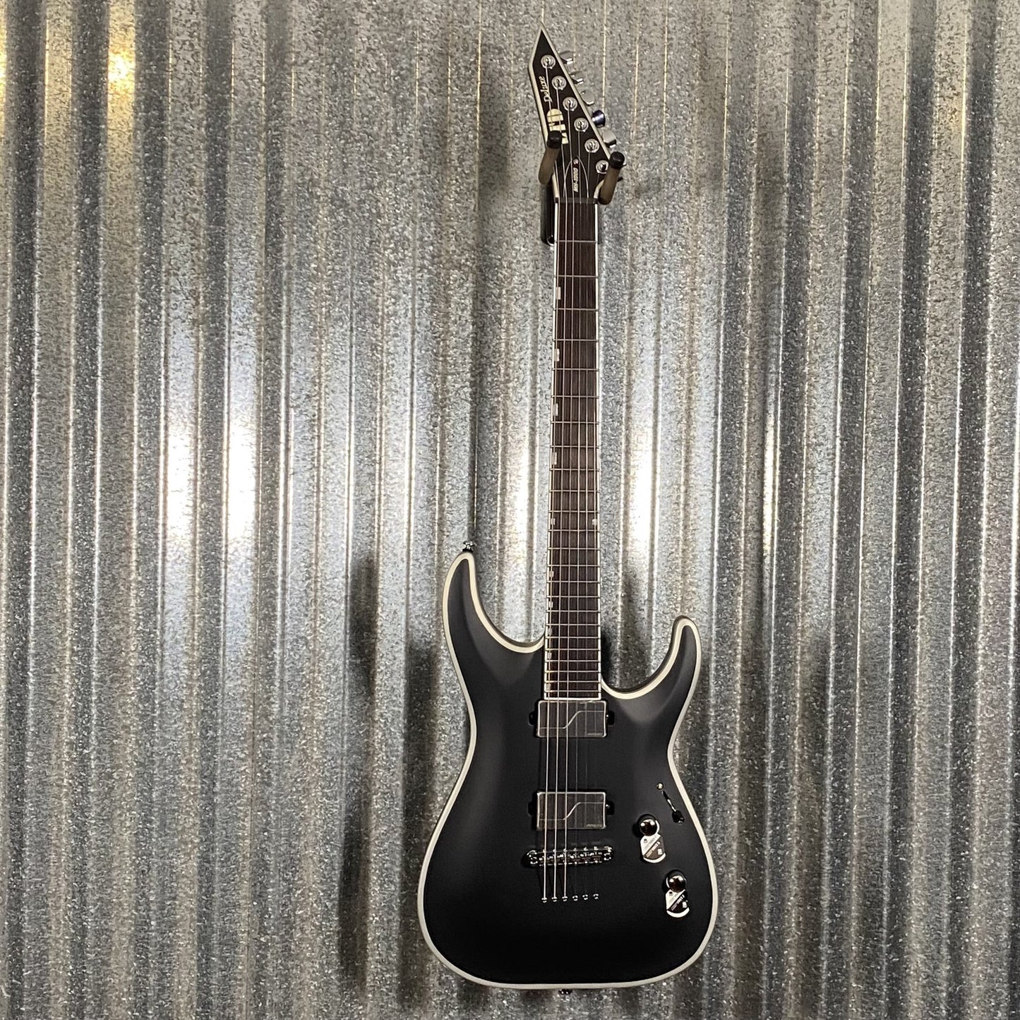 ESP LTD MH-1000NT Bold Binding Black Satin Guitar #1064 Used