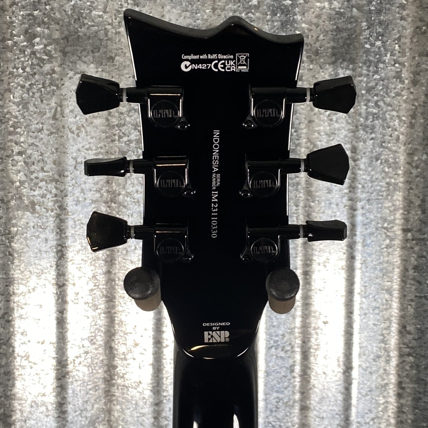 ESP LTD EC-201 Flat Top Black Guitar EC201FTBLK #0330 Used