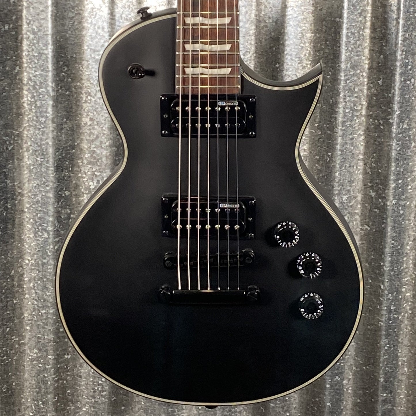 ESP LTD EC-257 7 String Black Satin Guitar EC257BLKS #1494 Used