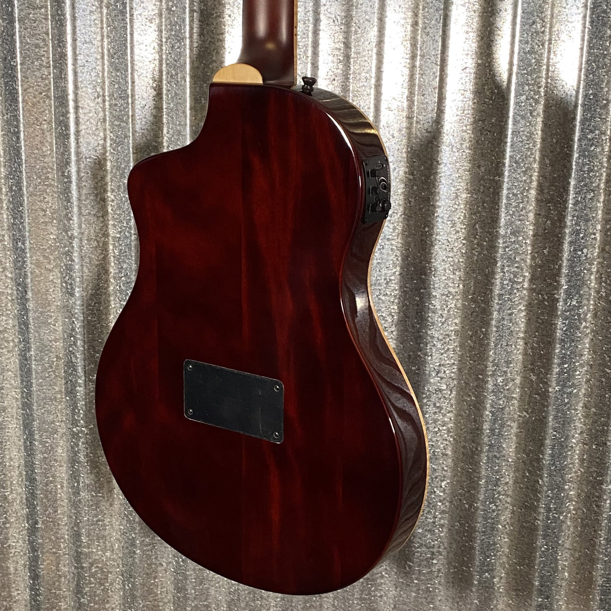 Ortega RTPDLX-ACA Acacia Burst Thinline Nylon Acoustic Electric Guitar & Bag #0020