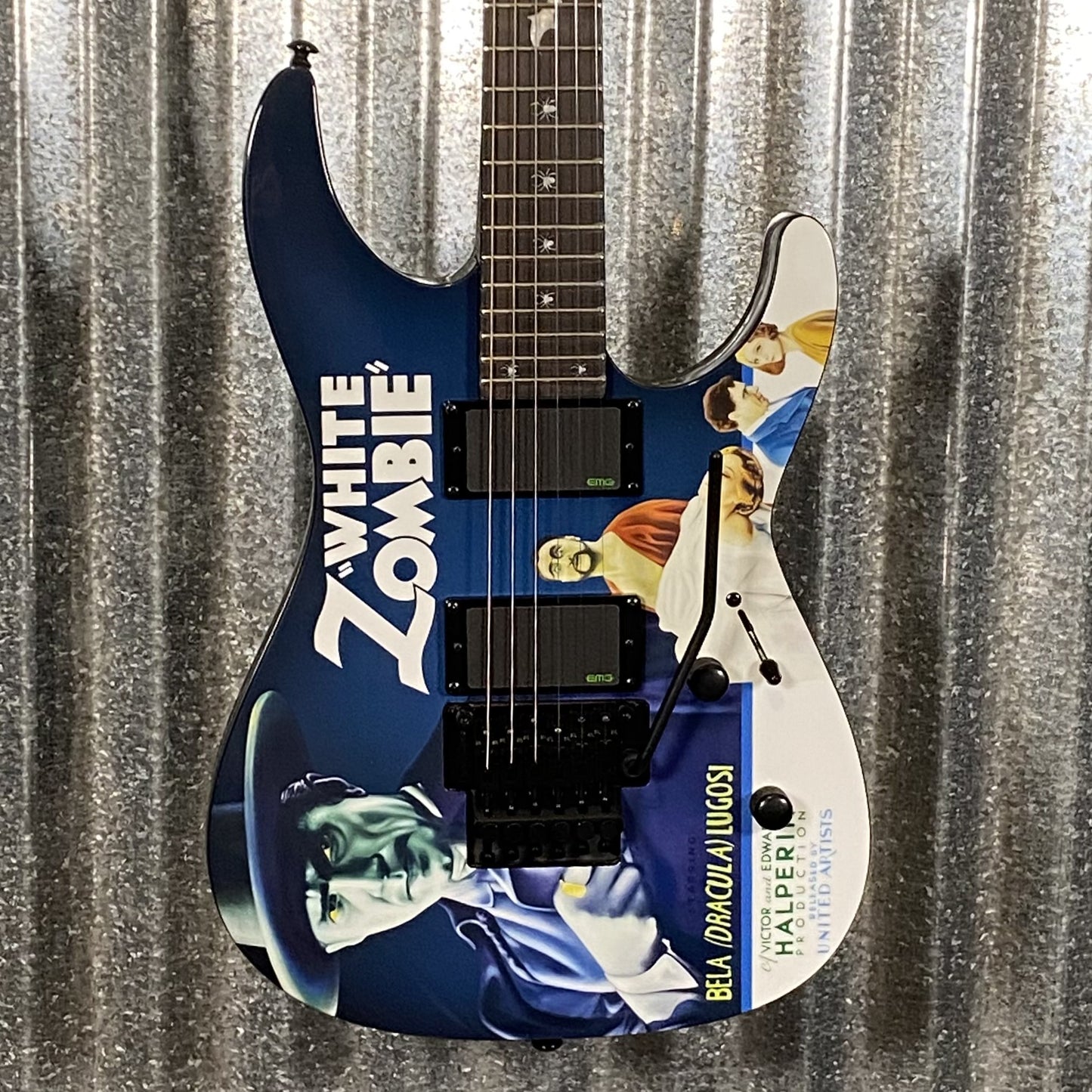 ESP LTD KH-WZ Kirk Hammett White Zombie Graphic EMG Guitar & Case #3481 Used