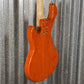G&L USA Custom Shop Matador Clear Orange 4 String Bass & Case #0001 Used