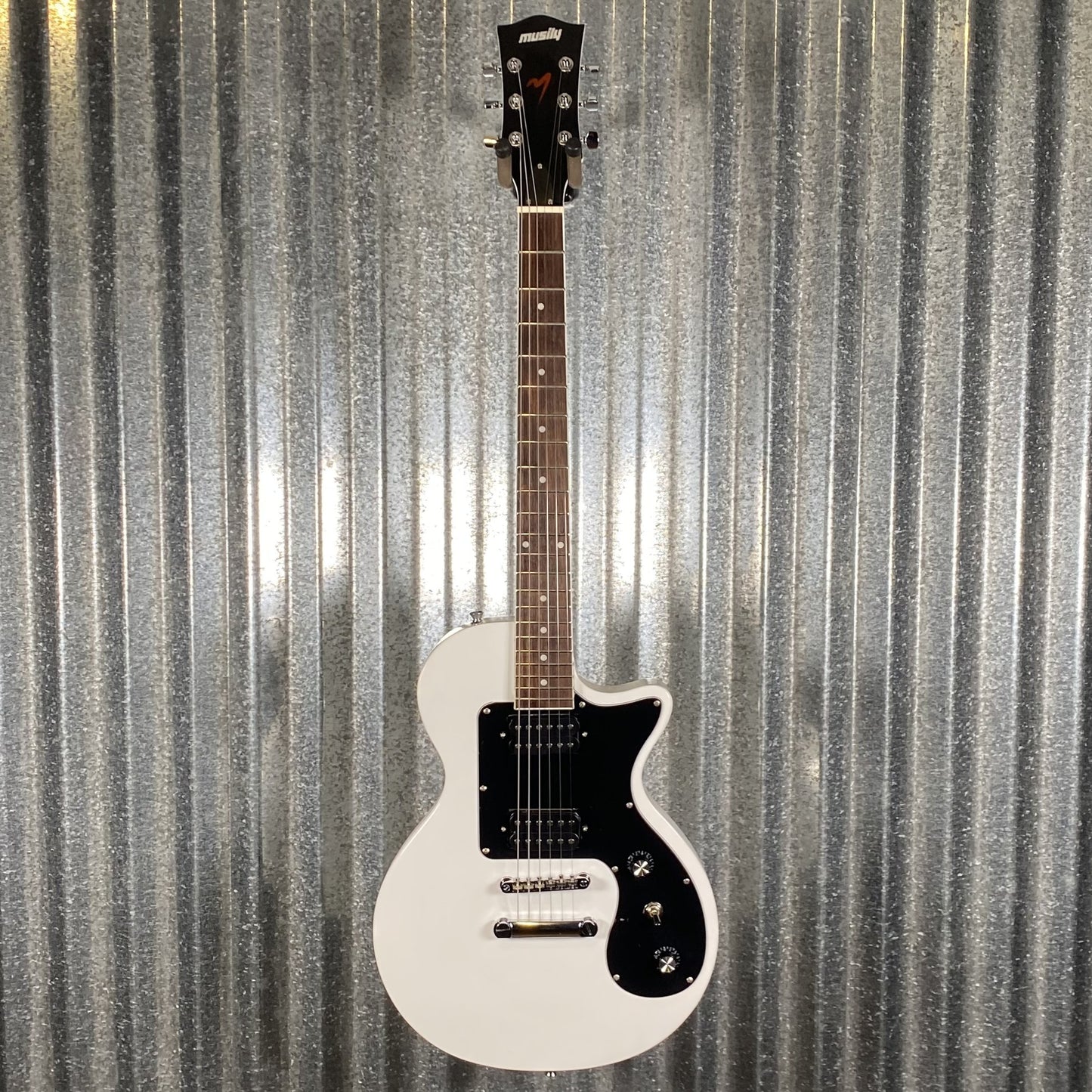 Musily MLP-1 LP Style HH White Guitar #011420260001 Used