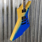 Westcreek Guitars Revenge Explorer Style Gradient Blue Yellow #0157 Used