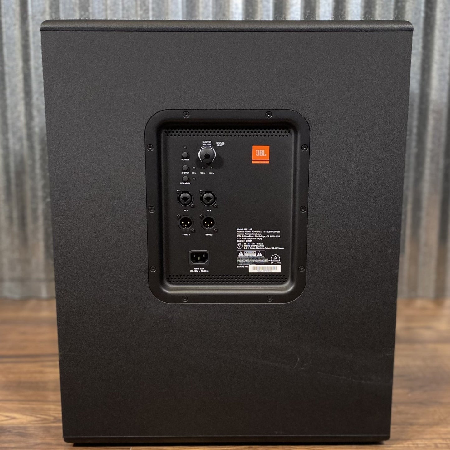 JBL IRX115S 15" 1300 Watt Powered PA Subwoofer Speaker & Cover Used