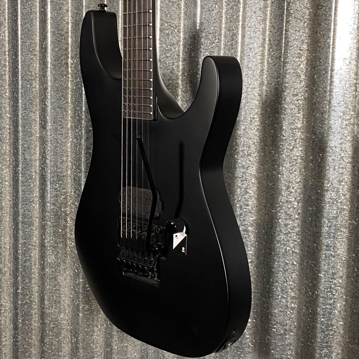ESP LTD M-BLK Black Metal Black Satin Guitar & Case #0397 Used