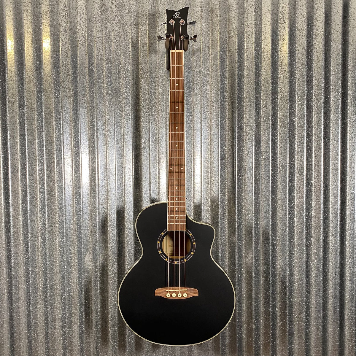 Ortega D7CE-SBK-4 Black 4 String Acoustic Electric Bass #0712