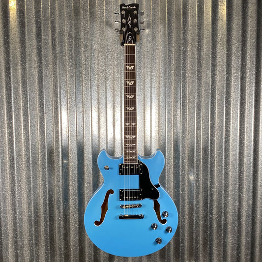 Westcreek Guitars 333 Semi Hollow Body Double Cutaway Blue #0087 Used