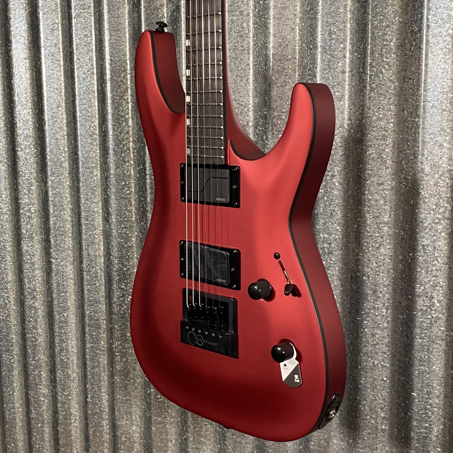 ESP LTD MH-1000 Evertune Candy Apple Red Satin Guitar #0731 Used