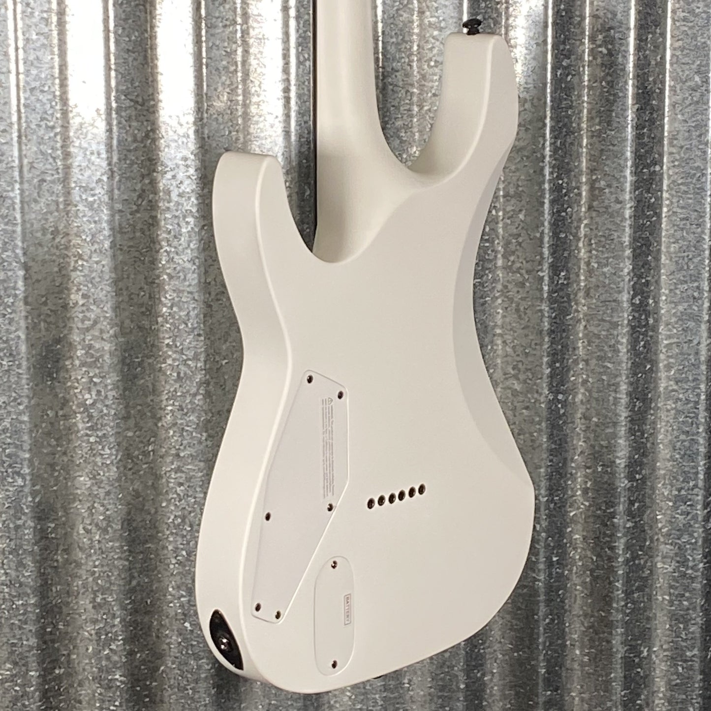 ESP LTD M-HT Arctic Metal Hard Tail Snow White Satin Guitar MHTARMSWS #0608 Used