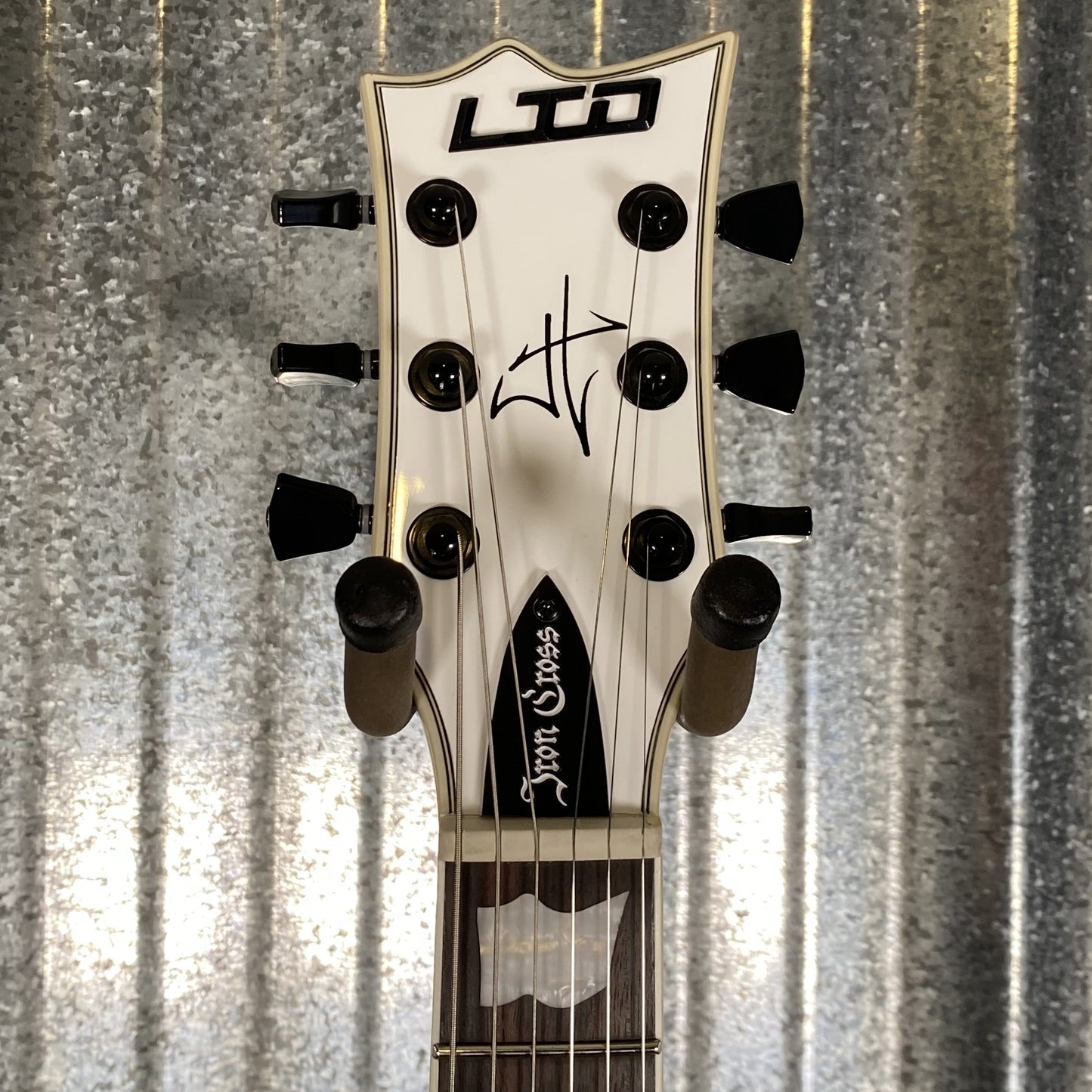 ESP LTD Iron Cross Jame Hetfield Snow White Guitar & Case IRONCROSSSW #2023 Used