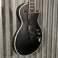 ESP LTD EC-1000 ET Evertune Bold Binding Black Guitar & Case #0622 Used