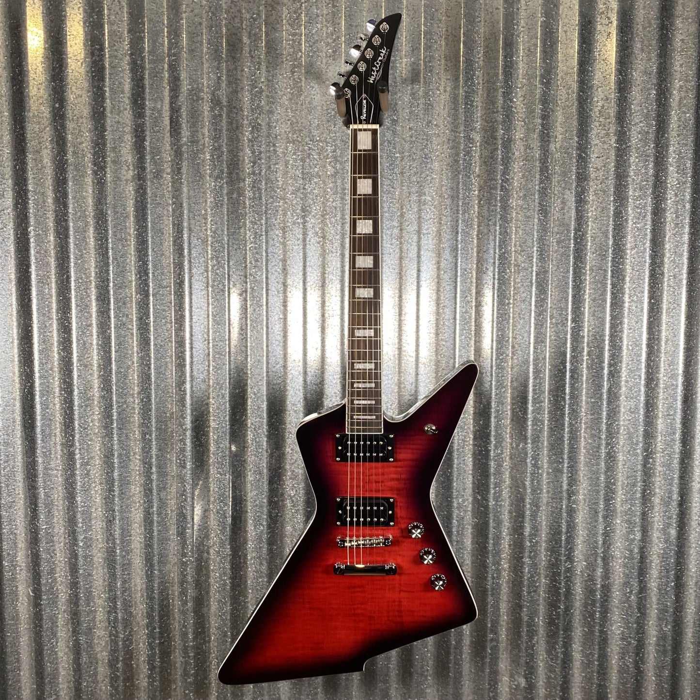 Westcreek Guitars Revenge Explorer Style Transparent Red #0053 Used