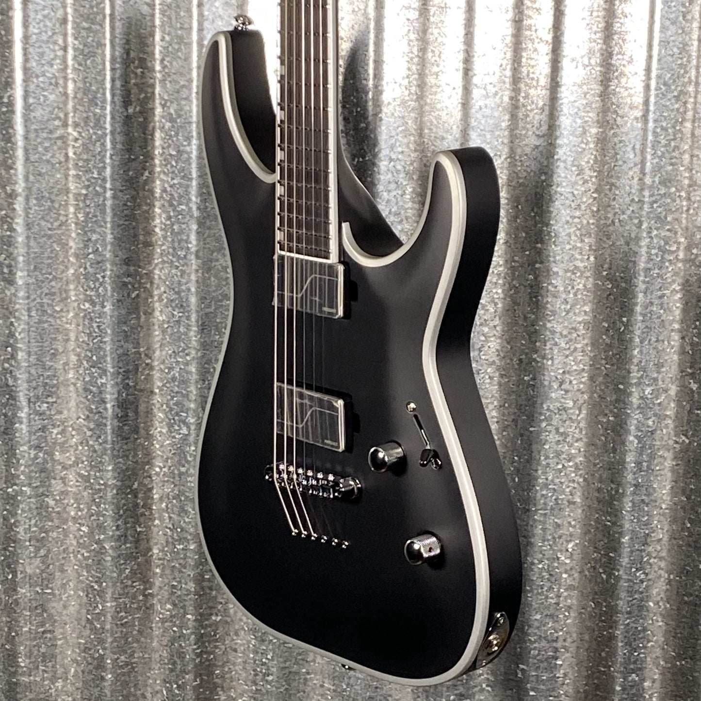 ESP LTD MH-1000NT Bold Binding Black Satin Guitar MH1000NTBBBLKS #0133 Used