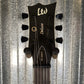ESP LTD EC-01FT QM Quilt Top Charcoal Burst Satin Teardrop Guitar EC01FTQMCHBS #0620 Used