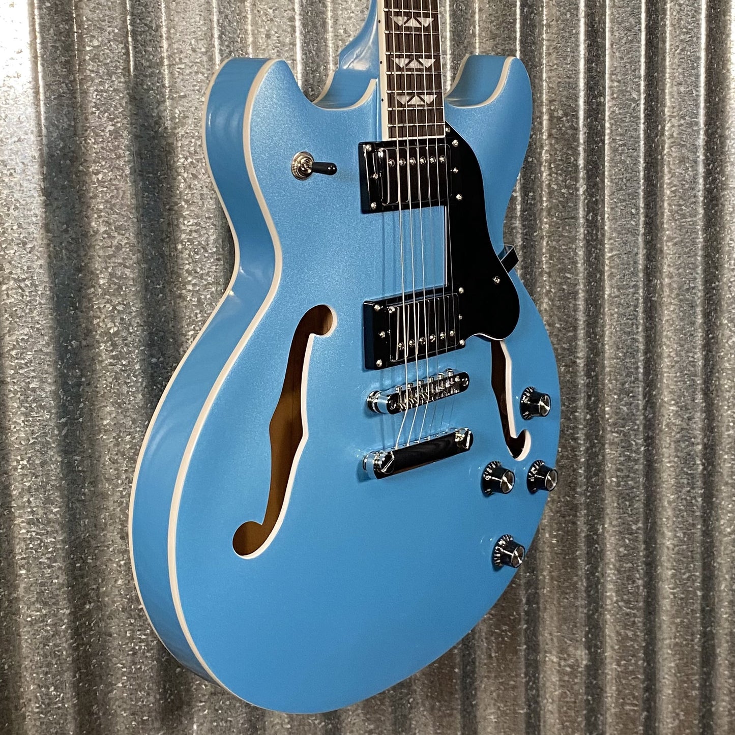 Westcreek Guitars 333 Semi Hollow Body Double Cutaway Blue #0011 Used